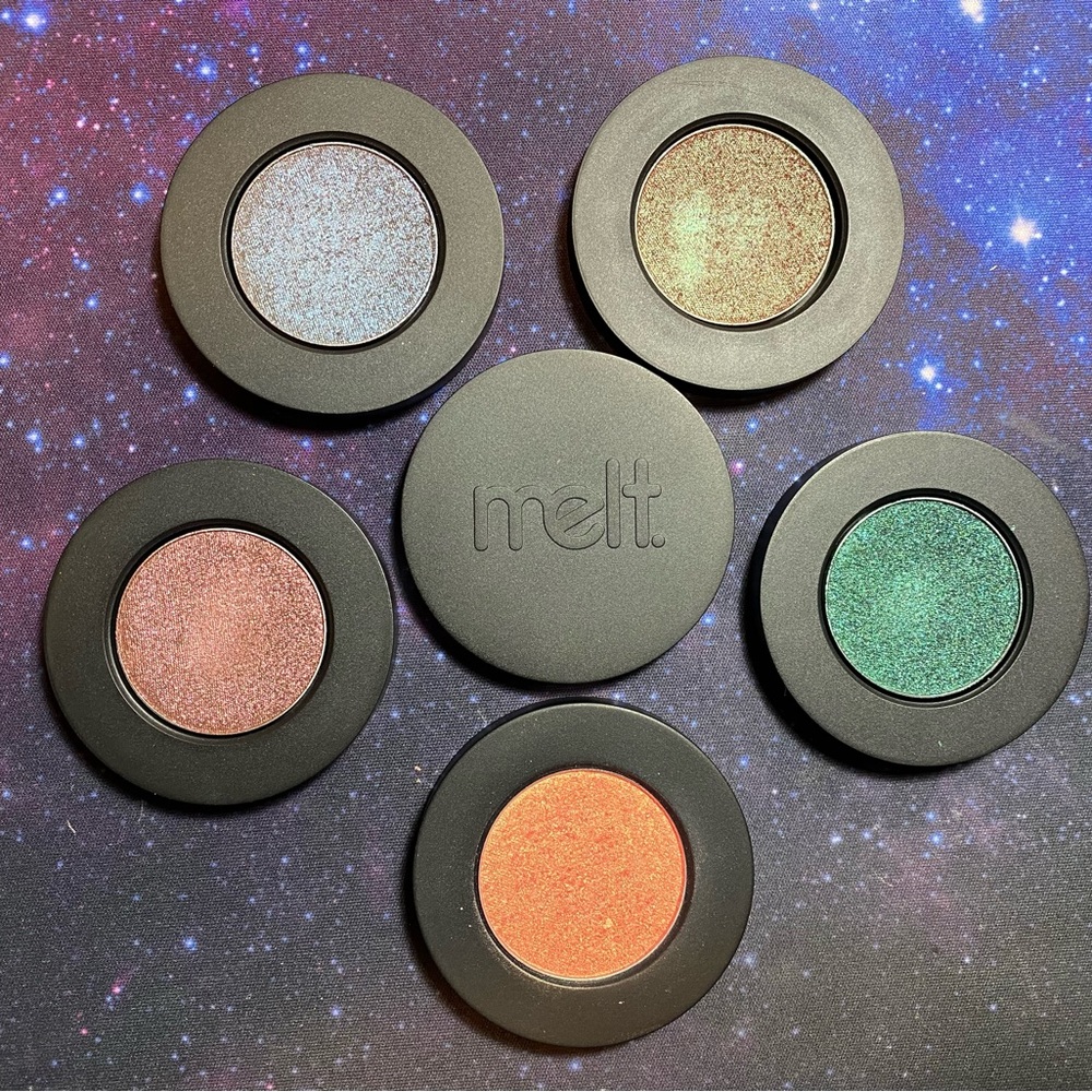 Melt Cosmetics Shape Shifter stack, including Amelie eyeshadow/blush!